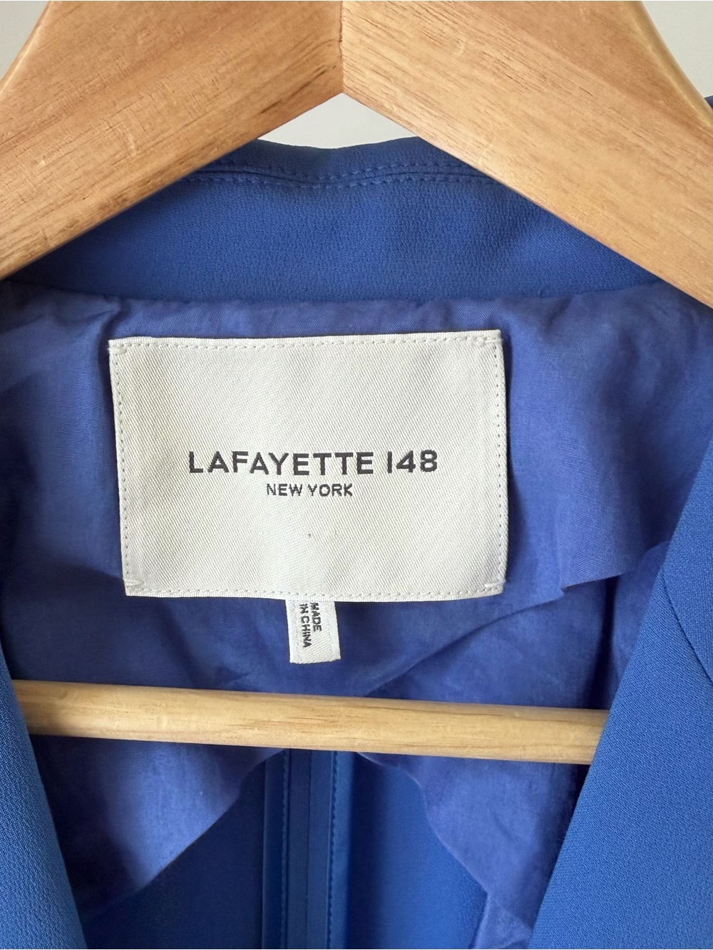 Women's LAFAYETTE 148 Blue Sport Coat Blazer Jacket Size 12 - Picture 3 of 5